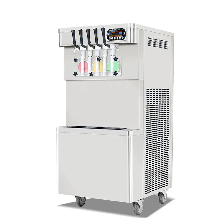 Machine à glace professionnelle, avec 5 parfums au sol, système de service pour faire de la glace au yaourt, logiciel Carpigiani, italie