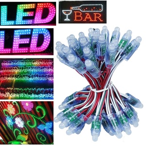 Commercio all'ingrosso RBG Led Pixel Light programmabile DC5V LED Module ws2811 12mm impermeabile Smart Pixel Christmas Light