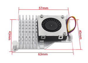 Raspberry Pi 5-го поколения радиатор активный кулер Raspberry Pi5 алюминиевый вентилятор радиатора - Product Image 6