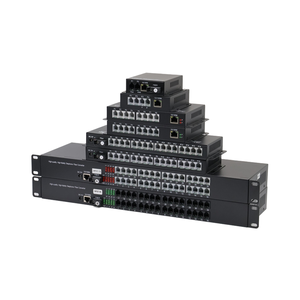 1 porta 100M Ethernet PCM Multiplexer linee telefoniche trasmettitore con fibra ottica Media Converter apparecchiature