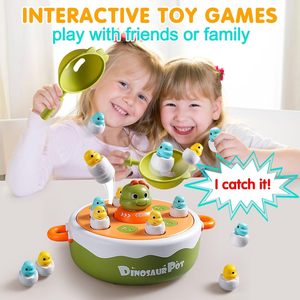 Ept 4 trong 1 khủng long <span class=keywords><strong>Pop</strong></span> Up trò chơi Hội Đồng Quản trị trẻ em điện tử âm nhạc nảy bàn xoay trò chơi câu cá - Product Image 6