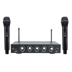Nhà rạp há<span class=keywords><strong>t</strong></span> không dây hệ thống micro Sans Fil karaoke mixeur năng động mic Mixer giọng nói âm thanh không dây karaoke Mixer Receiver - Product Image 4