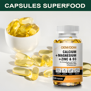 Oem odm סידן מגנזיום אבץ ויטמין d3 תוספת קפסולות עבור שיניים עצמות חזקות & תמיכה חיסונית להפחית את הסיכון אוסטאופורוזיס - Product Image 2