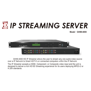 Promocional 4 canales HDMI RCA Componente o audio video compuesto a HD IP Streamer Servidor codificador de transmisión