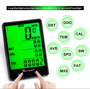 WEST BIKING Waterproof Mount 20 <strong>Function</strong> Speedometer Exercise <strong>Cycling</strong> <strong>Computer</strong> GPS Road Bike Digital <strong>Wireless</strong> Bicycle <strong>Computer</strong> - Product Image 3