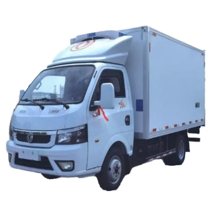 Dongfeng Tuyi Caminhão refrigerado diesel pequeno, fácil de dirigir e com baixo consumo de combustível para as suas necessidades