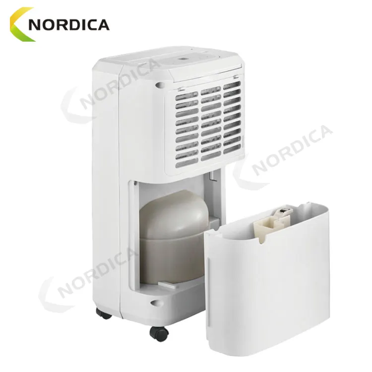 Extraíble deshumidificador de aire para uso en el hogar 10L/día con R290