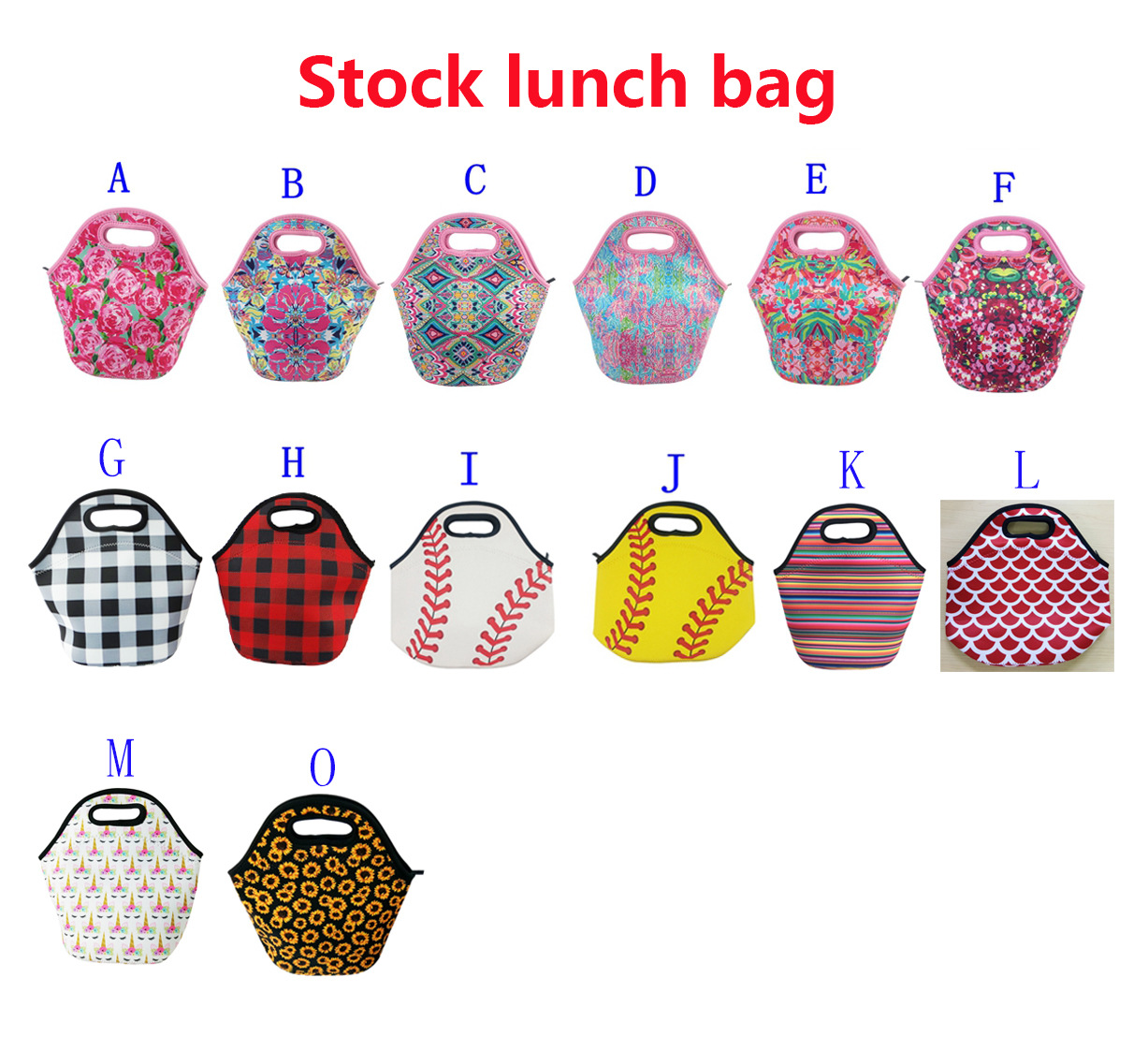 Bolsa de almuerzo * Set de bolsa de almuerzo de béisbol * Hexágono