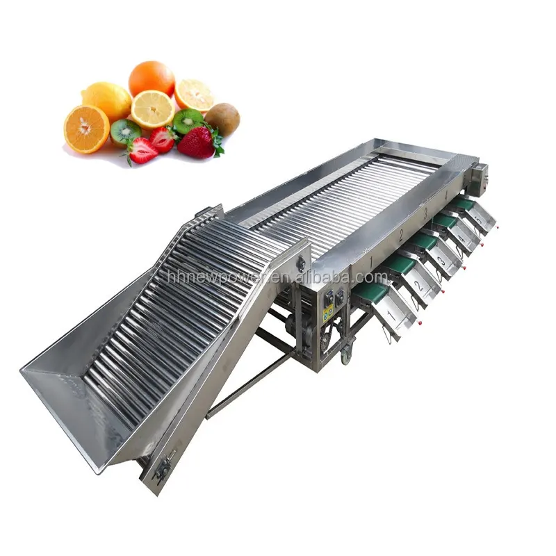 Groentefruit Sortering Apple Grader Machine Aardappel Tomaat Grootte Classificator Chilipeper Ui Wortel Oranje Sorteermachine