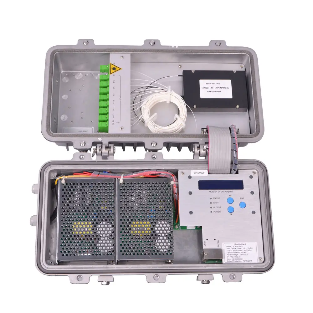 WDM EDFA Fiber Optical Amplifier 1550nm 16 Ports Outdoor EDFAとWDM