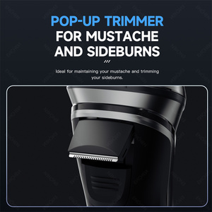 มีดโกนกำจัดขนไฟฟ้าแบบพกพาสำหรับผู้ชายที่กันจอนแบบหมุนชาร์จไฟได้สำหรับ2022สามารถซักและกันน้ำได้ - Product Image 4