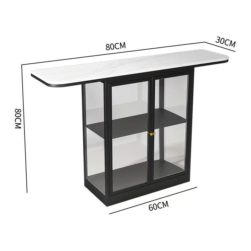 Verre transparent noir 80-30-80cm