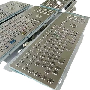 <strong>Big</strong> <strong>Keyboard</strong> Waterproof Stainless Steel Metal <strong>Keyboard</strong> Numeric Embedded <strong>Keyboard</strong> with Trackball - Product Image 4