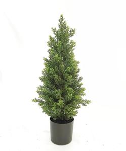 New Pine and <strong>Cypress</strong> Tree Feel Glue Simulation Green Plant Pot 40cm 60cm Christmas <strong>Cypress</strong> Tree-149 - Product Image 6