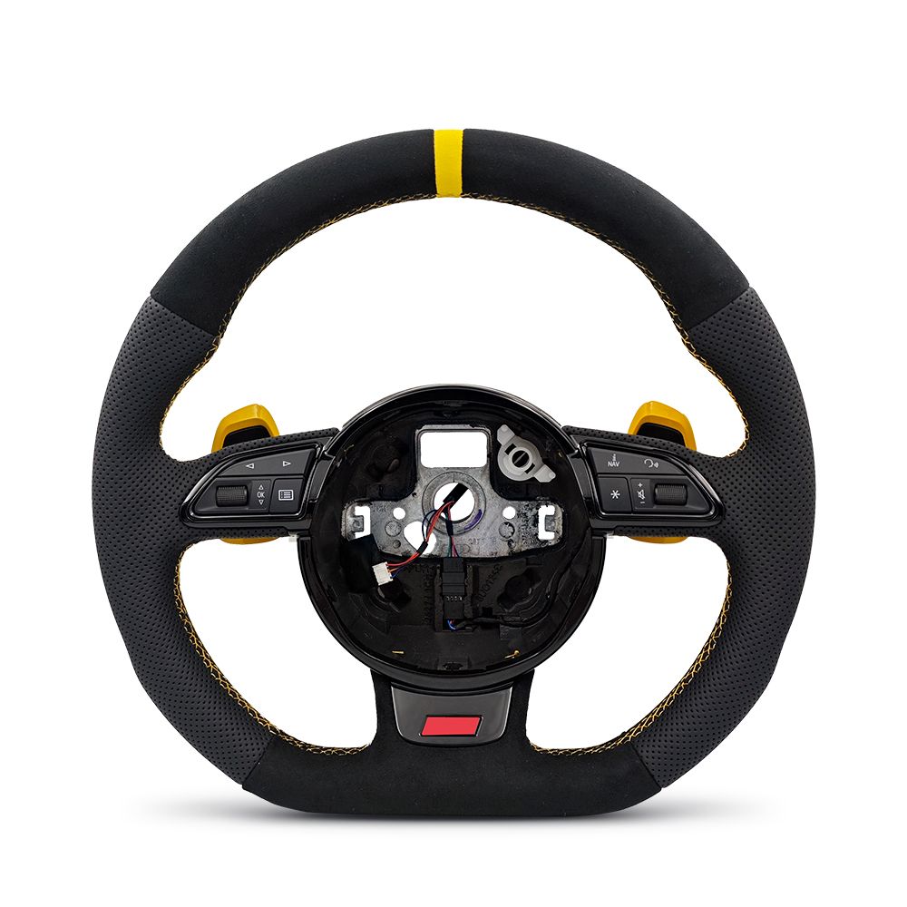 Half Alcantara+Yellow Strip