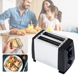 2025 New Auto <span class=keywords><strong>Pop</strong></span>-<span class=keywords><strong>up</strong></span> Style 2 Scheiben Manuelles Brot Toaster Brot Sandwich Automatischer Edelstahl Elektronischer 2-Scheiben-Toaster