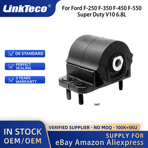 Linkteco 3PCS <strong>Trans</strong>. Mount &amp; Engine Motor Mounts Set For Ford F-250 F-350 F-450 F-550 Super Duty V10 6.8L 2008-2017 7C3Z-6068-CA - Product Image 4