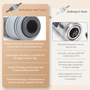 New Pneumatic Plastic Self-Locking <strong>Air</strong> <strong>Hose</strong> Quick Coupler Quick Release Coupler for <strong>Air</strong> <strong>Compressor</strong> <strong>Fittings</strong>