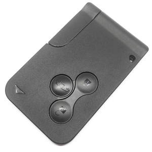 3 Button Smart Card for R-enault Clio <strong>Logan</strong> Megane 2 3 Koleos Scenic Card Case Black Car <strong>Key</strong> Fob Shell With Small <strong>Key</strong> - Product Image 1