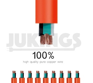 16/3 100ft güç geri çekilebilir açık elektrik uzatma kablosu 220v ağır su geçirmez çoklu priz prim güç kabloları - Product Image 6