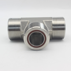 Chất lượng cao nhà máy orfs Nam TEE Parker Jlo jmlo Công Đoàn TEE ORING mặt con dấu Flare AF Carbon thép TEE phụ kiện - Product Image 2