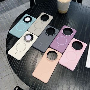 마그네틱 링이 내장된 Huawei Mate 60/Mate 70 용 고급 미니멀리스트 퓨어 컬러 폰 케이스 - Product Image 2
