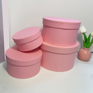 高品质定制嵌套环保圆形小工艺纸盒纸板圣诞礼品包装盒 - Product Image 3