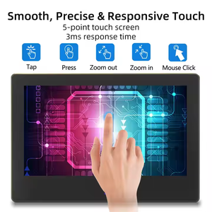 Hot Sale 7 Zoll 1024*600 Raspberry Pi 4b Bedienfeld HD-MI/USB-Schnitts telle Touchscreen LCD-Module Shell Aus gezeichnet für DIY
