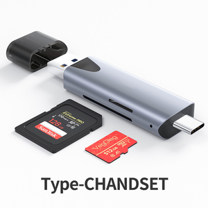 Fabrika en çok satan OEM/ODM USB2.0 3.0/tip-c SD TF okuyucu alüminyum alaşım kabuk yüksek hızlı kart USB tip-c/OTG kart okuyucu - Product Image 2