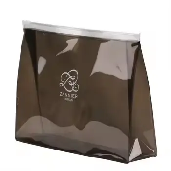 卸売カスタムプリント折りたたみ式トラベルPVCバッグ透明クリアEVAトラベル化粧品ジッパースタンドアップバッグ
