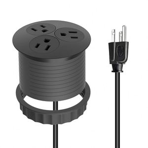 ガルバニックプロセス80mm埋め込み式デスクトッププラグおよびソケットを備えた新製品電源ソケット内蔵デスクトップ充電器ソケット - Product Image 5