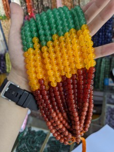 Rainbow 7 Color Mix Natural Stone Carnelian Lapis Lazuli Yellow Green Jade Blue Stripe Agate Amethyst 8ミリメートルAssorted Beads Strand - Product Image 3