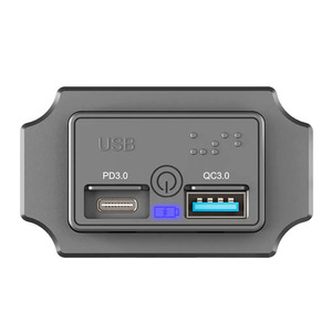 LEDインジケータ付き大型12-24VフラッシュマウントUSB充電器QC3.0 PD高速充電コーチトラック用マリンアプリケーション - Product Image 2