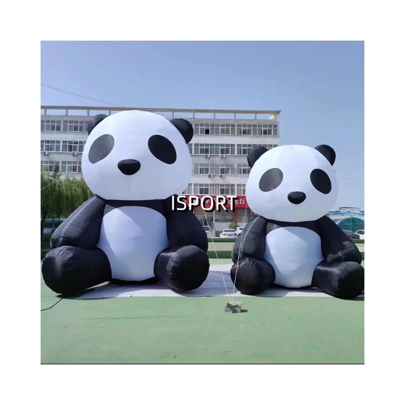 Reklam için yüksek kalite fabrika fiyat özelleştirilmiş şişme büyük panda modeli