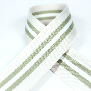 Lager 1,4mm Dicke 2cm 2,5 cm 3,2 cm 3,8 cm 5cm Schwarz-Weiß-Farbstreifen Bulk-<span class=keywords><strong>Polyester</strong></span>-Web gewebe