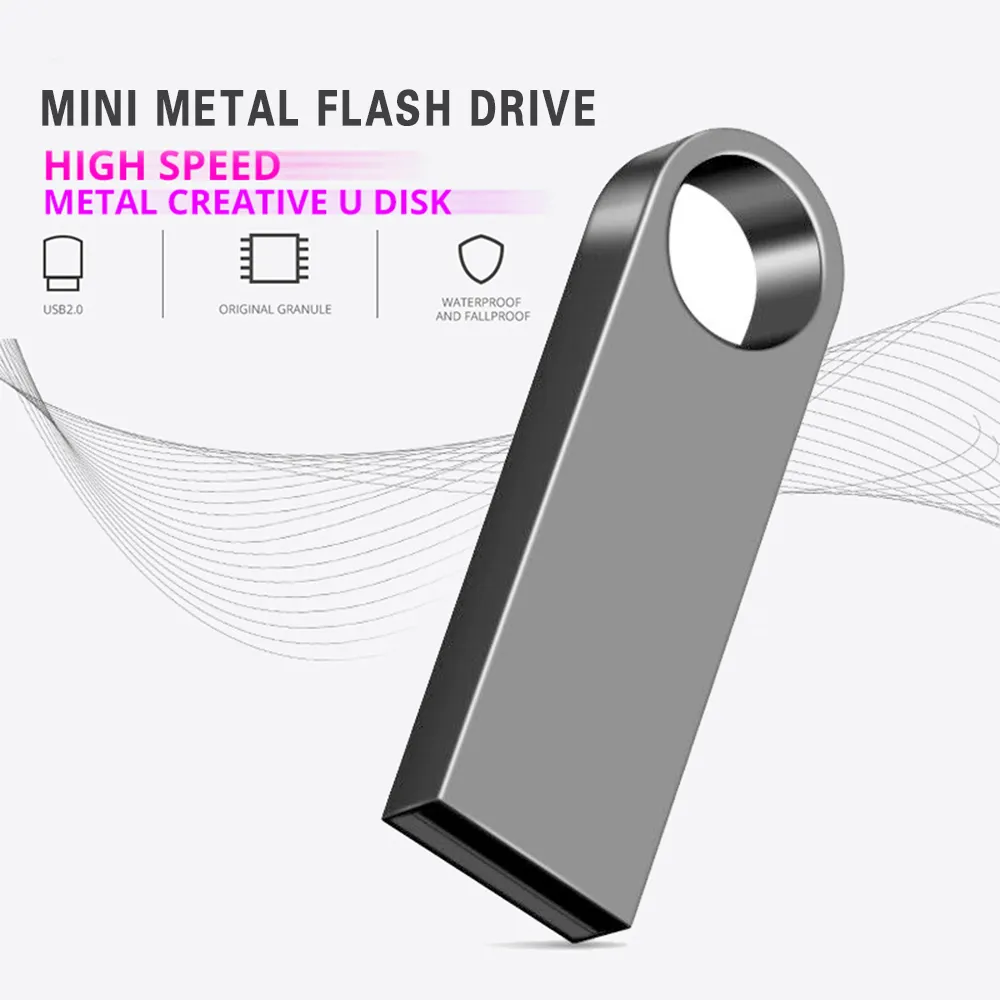 Metall USB Typ C Super Hochgeschwindigkeits-Daumen-Metall-Flash-Treiber USB-Stick-Speicher USB 32GB 64GB Flash-Disk