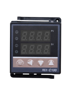 デジタルPID RKCサーモスタットコントローラREX-C100 40DA SSRリレーと1m K熱電対プローブ温度計器製品 - Product Image 6