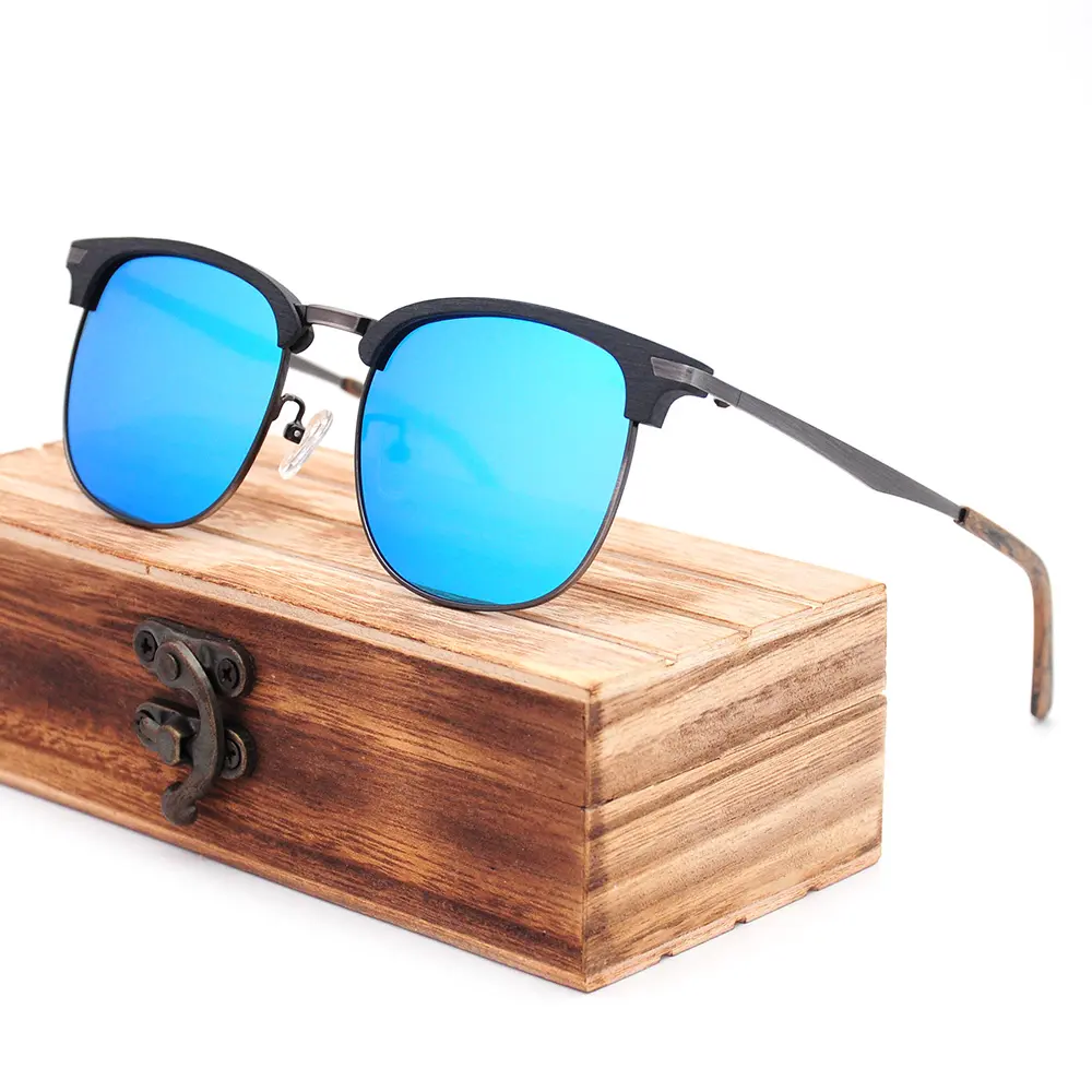 R-B hot vender óculos polarizados de madeira pronto para enviar itália óculos designer