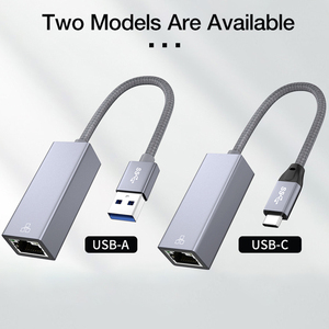 Ult-unite tipi C RJ45 Ethernet adaptörü 2.5Gbps USB C için Ethernet adaptörü ağ genişletici kablosu RJ45 - Product Image 2