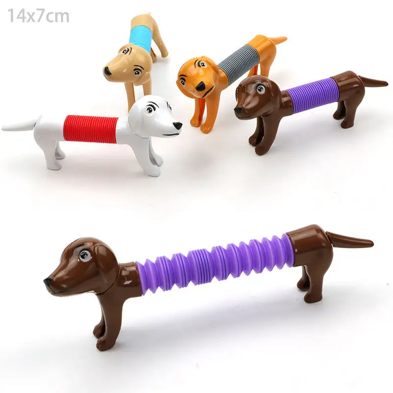 ألعاب حيوانات تليسكوبية مرنة متعددة الأشكال ألغاز حيوانات أليفة كرتونية لطيفة ألعاب تفاعلية تتفاعل مع الوالدين والأطفال ألعاب تليسكوبية قابلة للضغط