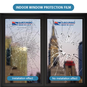 12mil Konstruktion Glas Klar schutz fenster Sicherheits folie Explosions schutz Fenster folie
