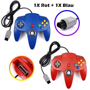 Blu N 64 Controller PC Mando Manette N64 sostituzione Usb cablato Joystick Controller per Nintendo Switch 64 Consola - Product Image 2