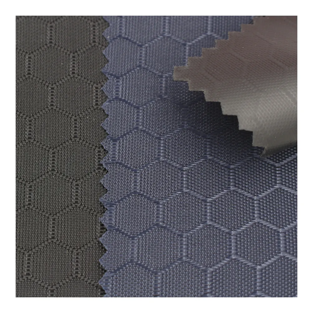 Tessuto di nylon esagonale durevole della griglia di calcio 420D tessuto oxford laminato PVC impermeabile