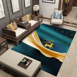 Hiện Đại Vivid Imagewashable 3d In Thảm Thương Mại Chrome Harts Garden Rug Khu Vực Đa Năng Thảm - Product Image 2