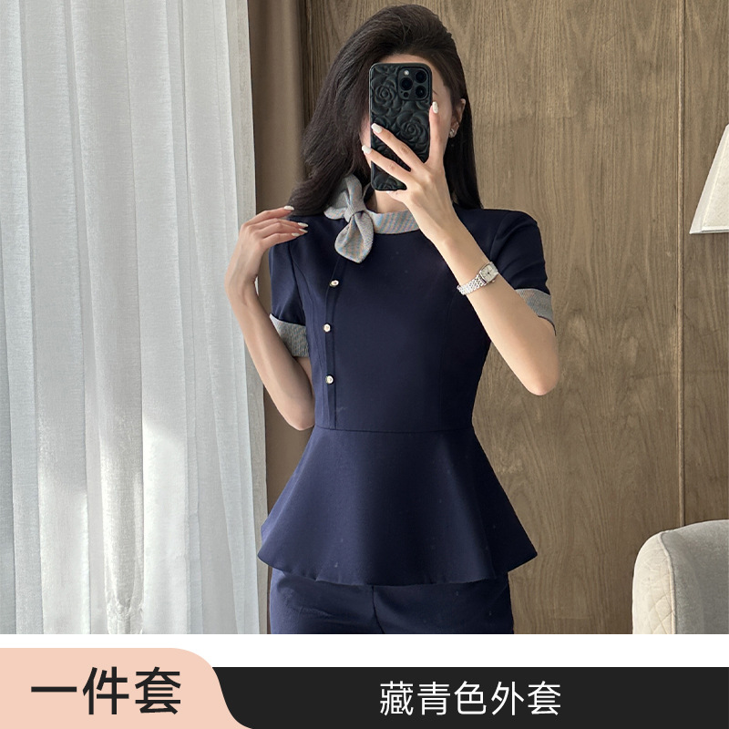 Navy blue suit
