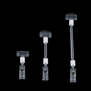 Clip per etichette personalizzate per negozio al dettaglio trasparente in plastica con Clip Pop porta prezzo - Product Image 2