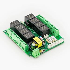 Tuya8チャンネルWiFi/Zigbeeリモートコントロールリレーサポート4ウェイ回路ステータスディスプレイ4温度および湿度入力制御 - Product Image 1