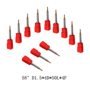 HRC58 Carbide <strong>End</strong> <strong>Mill</strong> 1 2 4 5 6 8 10 12mm 4Flutes Milling Cutter Alloy Coating Cutting Tool CNC Machine <strong>End</strong> <strong>Mills</strong> - Product Image 2