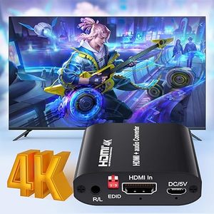 Divisor Extractor de audio HDM1 1,4 con salida de audio Toslink/coaxial, convertidor de audio coaxial BolAAzuL 4K/30Hz HDM1 a Toslink SPDIF - Product Image 5