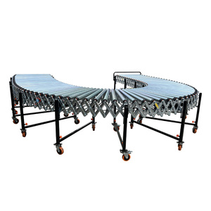 Rodillo extendido de transportador de rodillos de alimentación libre flexible para carga y descarga de cajas de servicio pesado de almacén - Product Image 1